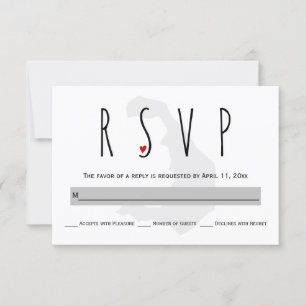 Typografie blau, grau Santorini Hochzeit RSVP-Kart RSVP Karte