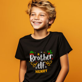 Typografie Brother Elf Fun Family Matching T-Shirt