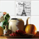 Typografie Calligrafie Paris Frankreich Eiffelturm Fliese<br><div class="desc">Typografie Quotes Kalligrafie Paris Frankreich Eiffelturm Souvenirs. Paris oder Bust für das Going Away Party oder Coming Zuhause Paris Frankreich Souvenir Kleine Geschenk oder Anytime of the Year Welcome Zuhause Party.</div>