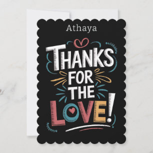 Typografie Danke für die Personalisierte Liebe