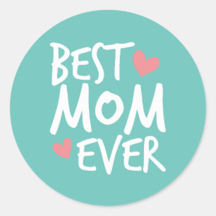 Typografie der besten Mama je Muttertag Aufkleber