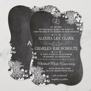 Typografie der Blumenzwiebeln Einladung