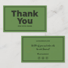 Typografie der botanischen Blumengrün-Logo Visitenkarte