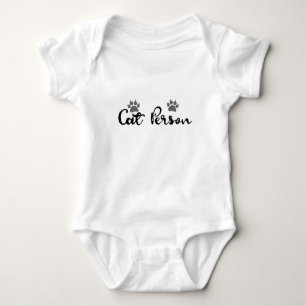 Typografie der Katze Baby Strampler