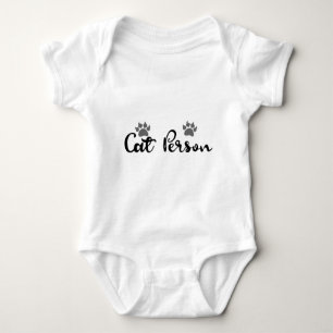 Typografie der Katze Baby Strampler