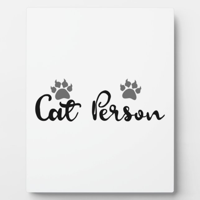 Typografie der Katze Fotoplatte (Vorderseite)