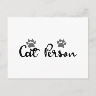 Typografie der Katze Postkarte