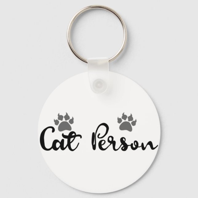 Typografie der Katze Schlüsselanhänger (Vorderseite)