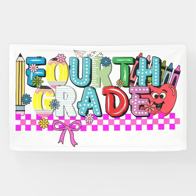 Typografie der vierten Klasse Banner (Horizontal)