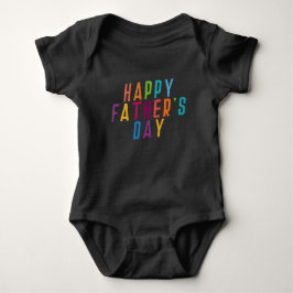 Typografie des einfachen glücklichen Vaters | Body Baby Strampler