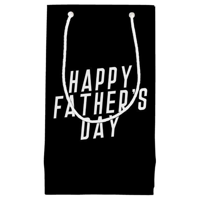 Typografie des einfachen glücklichen Vaters | Gesc Kleine Geschenktüte (Vorderseite)