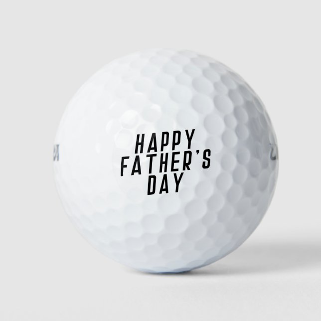 Typografie des einfachen glücklichen Vaters | Golf Golfball (Vorderseite)