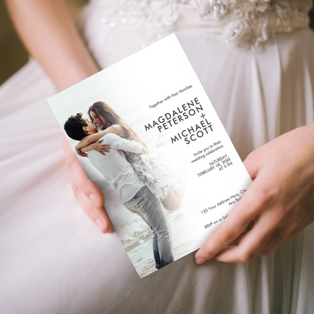 Typografie des persönlichen Fotos Einladung (Von Creator hochgeladen)