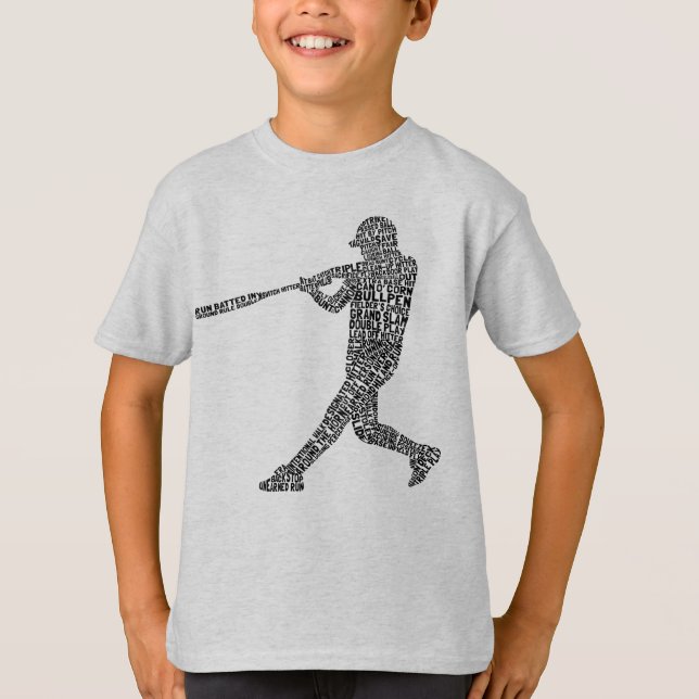 Typografie des Softball Baseball T-Shirt (Vorderseite)