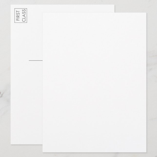 Typografie eines benutzerdefinierten Fotos Große P Einladung (Vorne/Hinten)