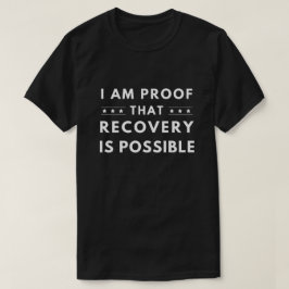Typografie-Erholung ist möglich, nüchterne Unterst T-Shirt
