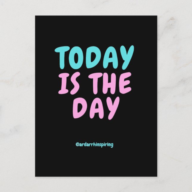 Typografie Expressive Modebekleidung Postkarte (Vorderseite)