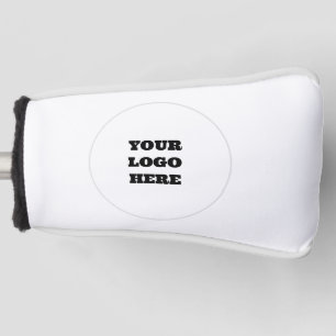 Typografie-Fett-Logo Moderne schwarze Firma Golf Headcover