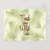 Typografie "Finde deine wilde Seite"