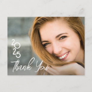 Typografie Foto Absolvent Danke Postkarte