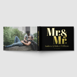 Typografie-Foto für homosexuelle Hochzeit Gästebuch