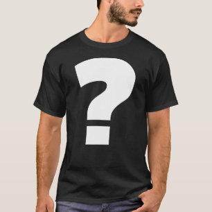 Typografie-Fragezeichen T-Shirt