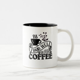 Typografie Funny Coffee Quote Zweifarbige Tasse