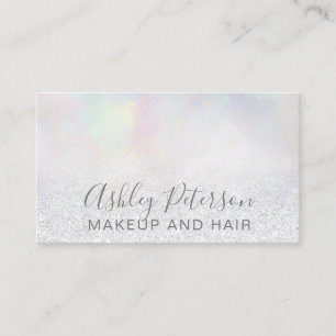 Typografie-Glitter-Perle Nacre des Makes-up Visitenkarte