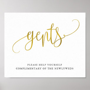 Typografie Goldmedaille Badzeichen Poster