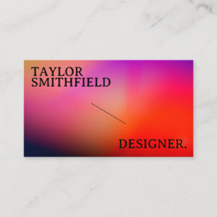 Typografie Gradient Visitenkarte