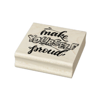 Typografie Gummistempel