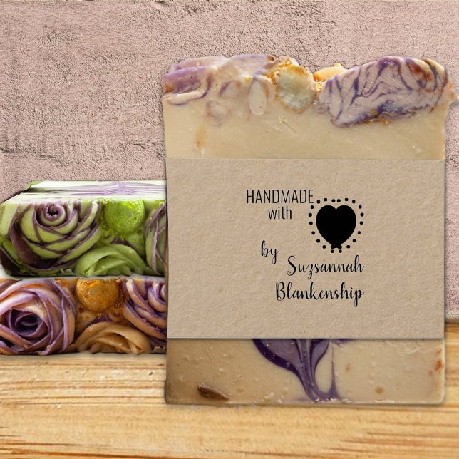 Typografie Handmade Individuelle Name Polka Dot He Gummistempel (Von Creator hochgeladen)