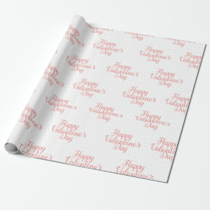 Typografie Happy Valentines Day Gift Geschenkpapier
