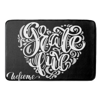 Typografie Herzbath Mat Badematte