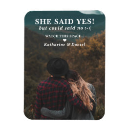 Typografie Hochzeitspause Save the Date Magnet