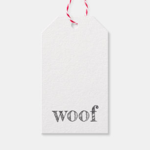Typografie-Hundeliebhaber bellende Pfoten Geschenkanhänger