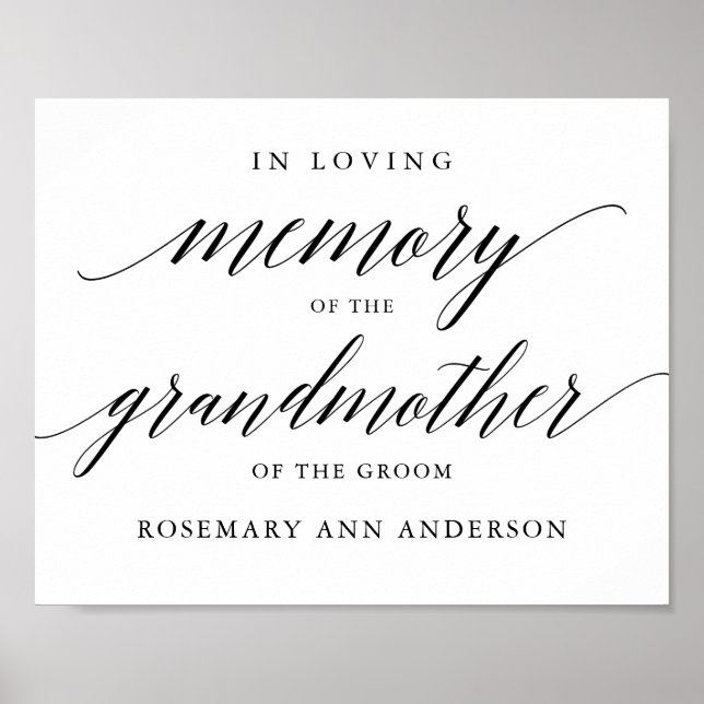 Typografie im Gedächtnisdenkmal Poster (Vorne)