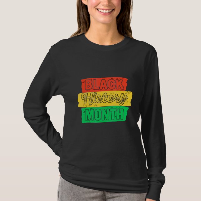 Typografie in der Schwarzen Geschichte 1 T-Shirt (Vorderseite)