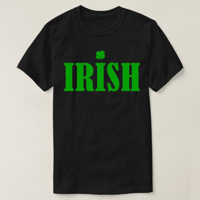 Typografie irisch T-Shirt (Design vorne)
