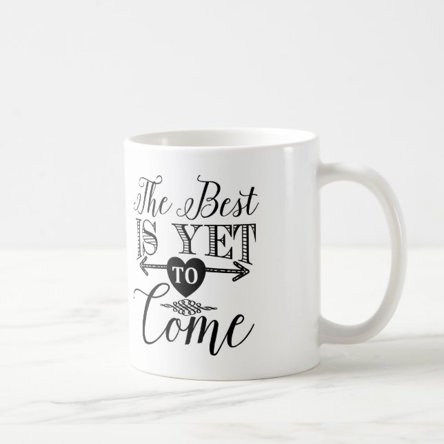 Typografie-Kaffee-Tasse, das Beste ist, schon zu Kaffeetasse (Rechts)