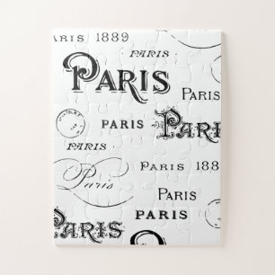 Typografie Kalligrafie Paris Frankreich Eiffelturm