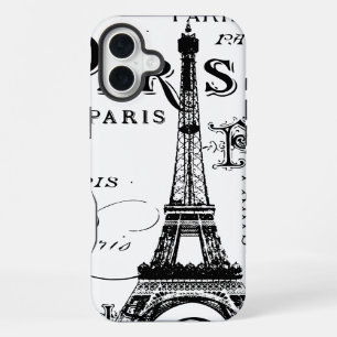 Typografie Kalligrafie Paris Frankreich Eiffelturm iPhone Hülle