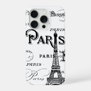 Typografie Kalligrafie Paris Frankreich Eiffelturm iPhone Hülle