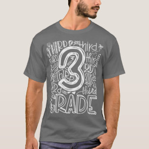 Typografie-Lehrer der dritten Klasse des Teams Zur T-Shirt