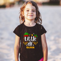 Typografie Little Elf Fun Family Matching