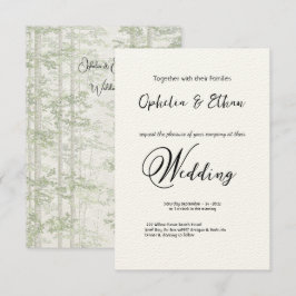 Typografie - Minimalistische Hochzeitseinladung Einladung