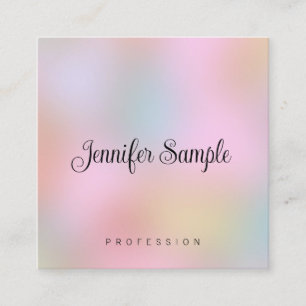 Typografie Moderne elegante Vorlage Personalisiert Quadratische Visitenkarte