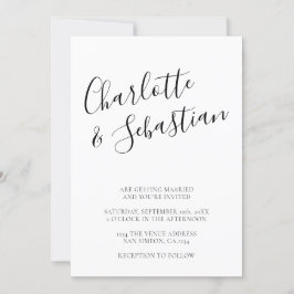 Typografie Moderne Personalisierte Schwarz-weiße S Ankündigung