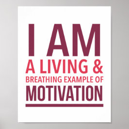 Typografie Motivierend Poster
