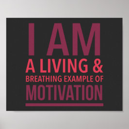 Typografie Motivierend Poster